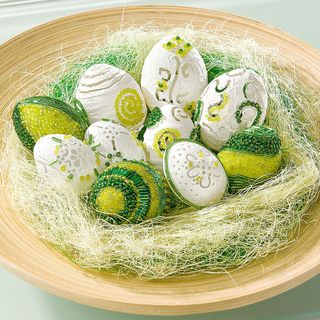Beaded Easter Eggs with Filigree Engravings