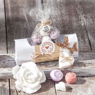 Kneading soap gift wrapped