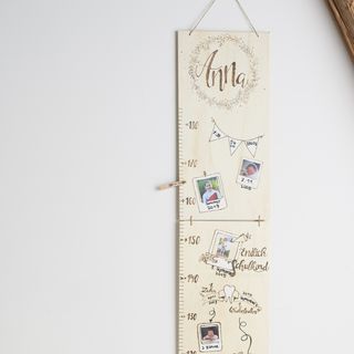 Designing a child's yardstick with branding