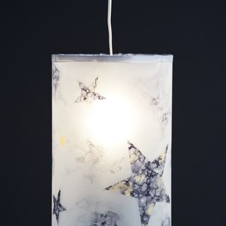 Lampe mit Alcohol Ink