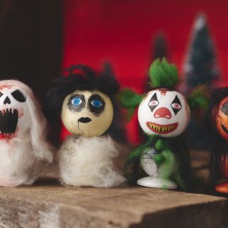 Creepy Halloween figures