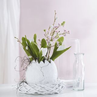 Vase aus Gips herstellen