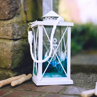 Upcycled garden lantern