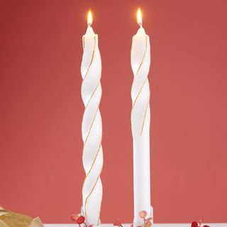 DIY twisted Candles