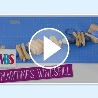VBS Video Maritimes Windspiel aus Treibholz