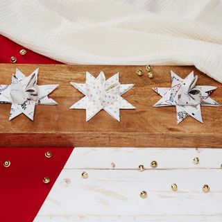 Moravian stars made of fabric