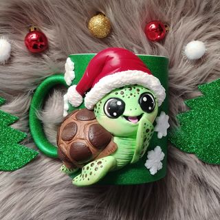 Winning idea Christmas mug with Fimo- VBS Christmas craft competition 2023
