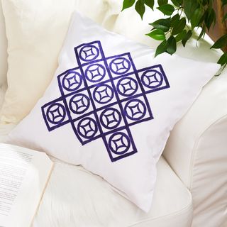 Cushion printed with DIY stamps