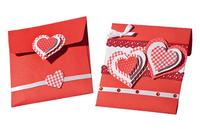 Kuverts.Valentinstag Papierbasteln am Valentinstag