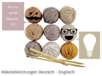 Häkeln Begriffe Deutsch Englisch Übersetzung von Häkelanleitungen Deutsch Englisch