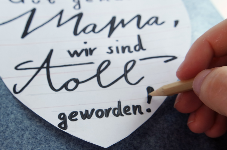Muttertag: Lettering übertragen