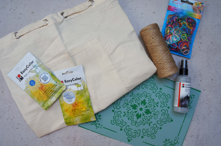 Batiktasche: Material Batik selber machen