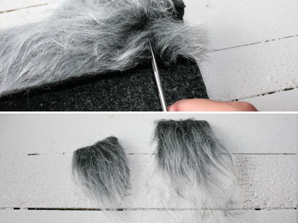 Zapfenwichtel: Bart und Nase Zapfenwichtel basteln