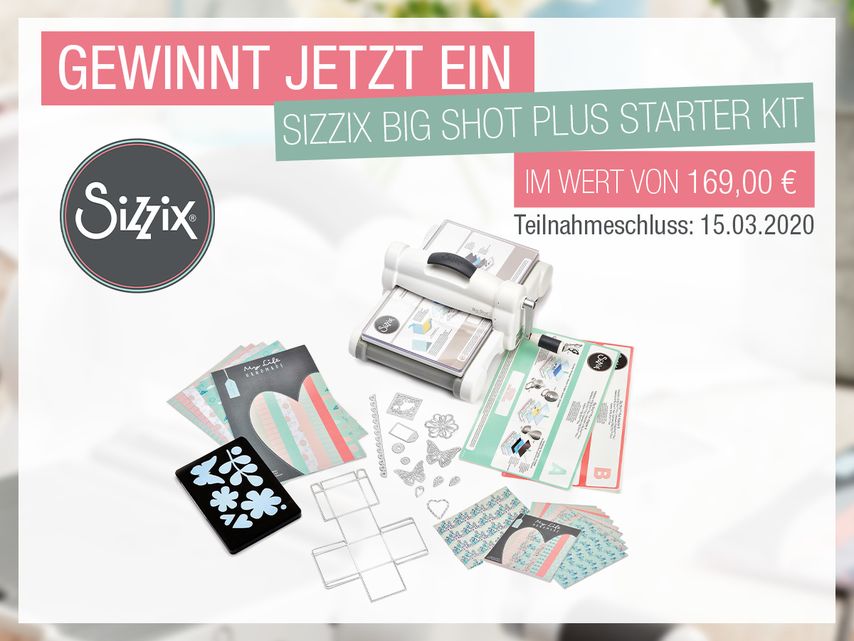 Gewinnspiel Big Shot Plus Starter Kit Von Sizzix Vbs Hobby