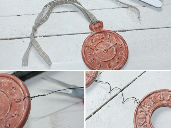 Girlande: Zusammenbauen Mithilfe eines Drahtes oder Dekobandes, die verschiedenen Motive verbinden und die Position festlegen.