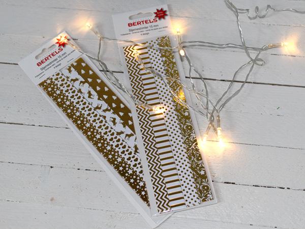 Fröbel Lichterkette: Material Lichterkette aus Fröbelsternen selber machen