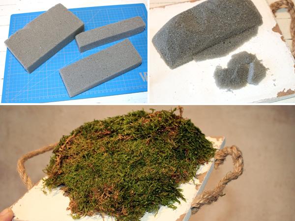 Weihnachtsgesteck_steckmoos Weihnachtsgesteck selber basteln mit Steckmoos