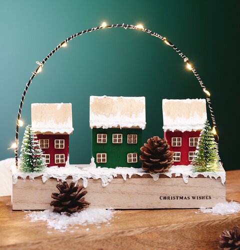 Basteltrend zu - Miniaturhäuser Weihnachten