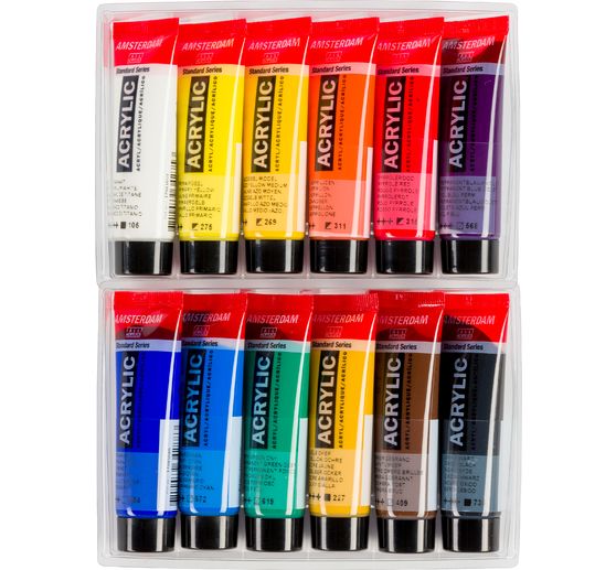 Talens AMSTERDAM Acrylic paint set "General Selection 12"