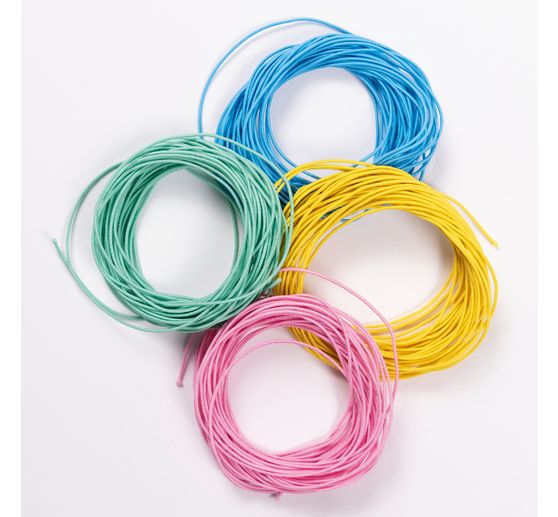 Rubber cords "Pastel", set of 4