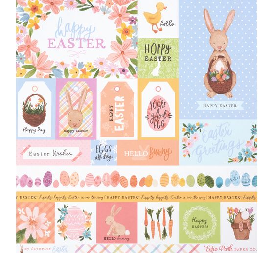 VBS Scrapbook-Papierset "Happy Easter"
