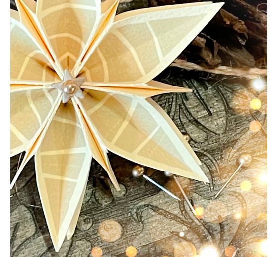 Silicone stamp for folding star large "Christmas"