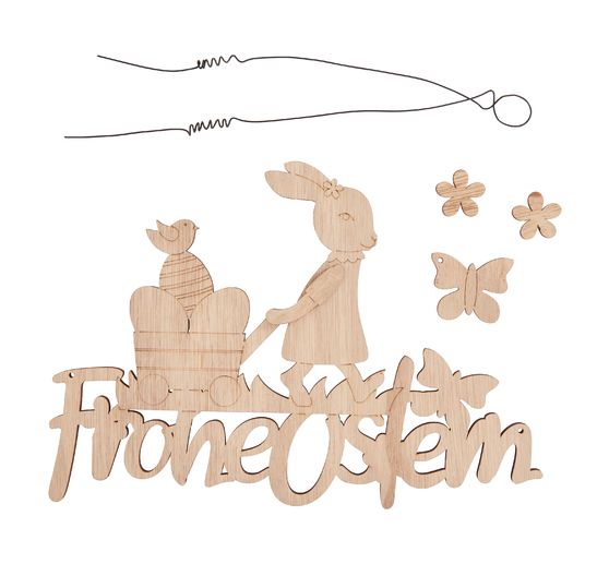 VBS Wooden hanger "Frohe Ostern"