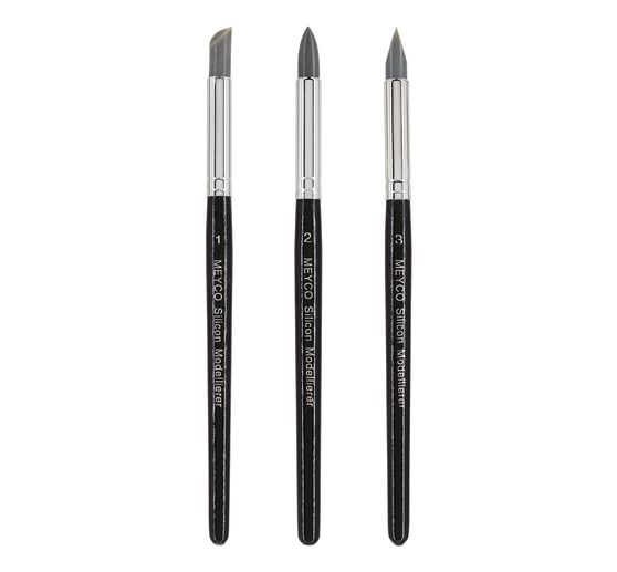 Silicone modelling brush set, 3 pieces