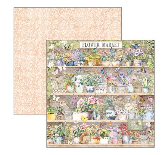 Scrapbook paper "Flower Shop"