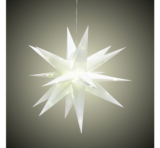 VBS Outdoor star with LED lighting, White