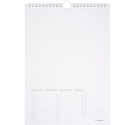 Bastel-Dauerkalender, DIN A4
