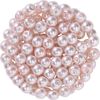 Glass wax beads, Ø 4 mm, 100 pieces Light pink