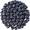 Glass wax beads, Ø 4 mm, 100 pieces Anthracite