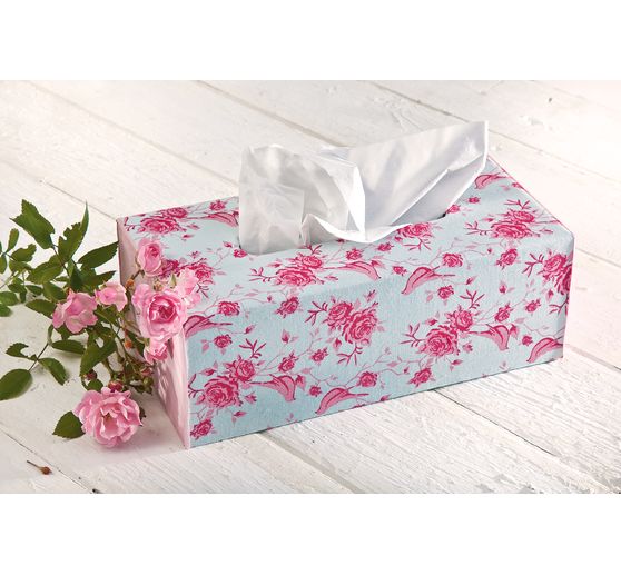 VBS Cosmetic tissue box "Rectangular", with oval opening