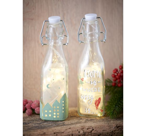 VBS Glass bottles with swing top 2 pieces
