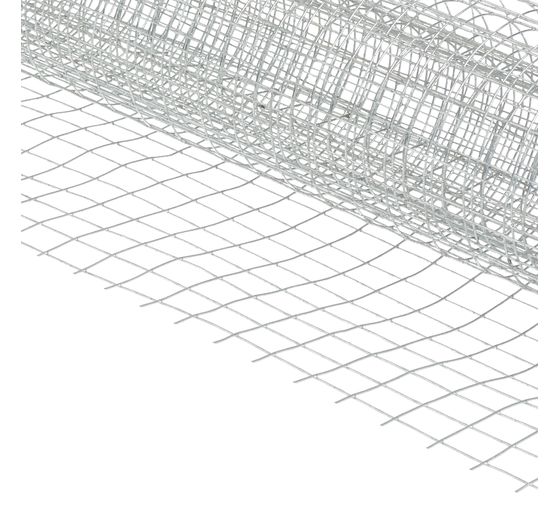 Wire mesh, galvanized, 13x13mm, 100x40cm, silver grey