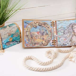 Maritime treasure chest with souvenir book